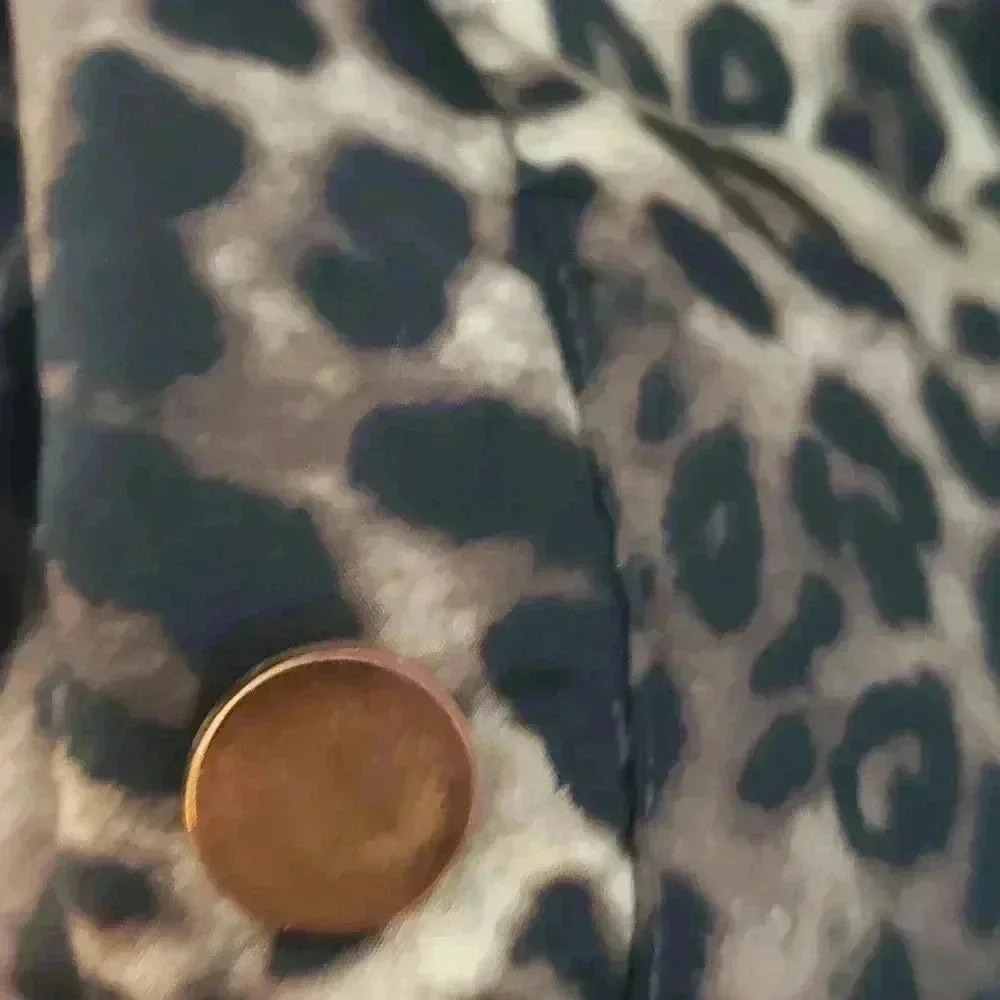 Charter Club large women's leopard print puffer vest - Picture 6 of 6